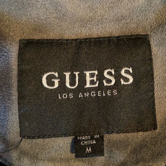 Men’s Guess Suade lined jacket - Picture 3 of 6